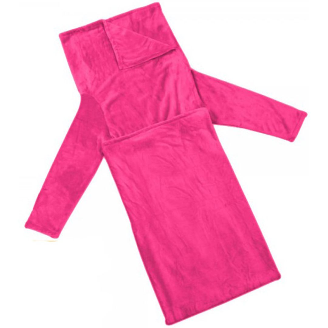 Плед с рукавами Розовый