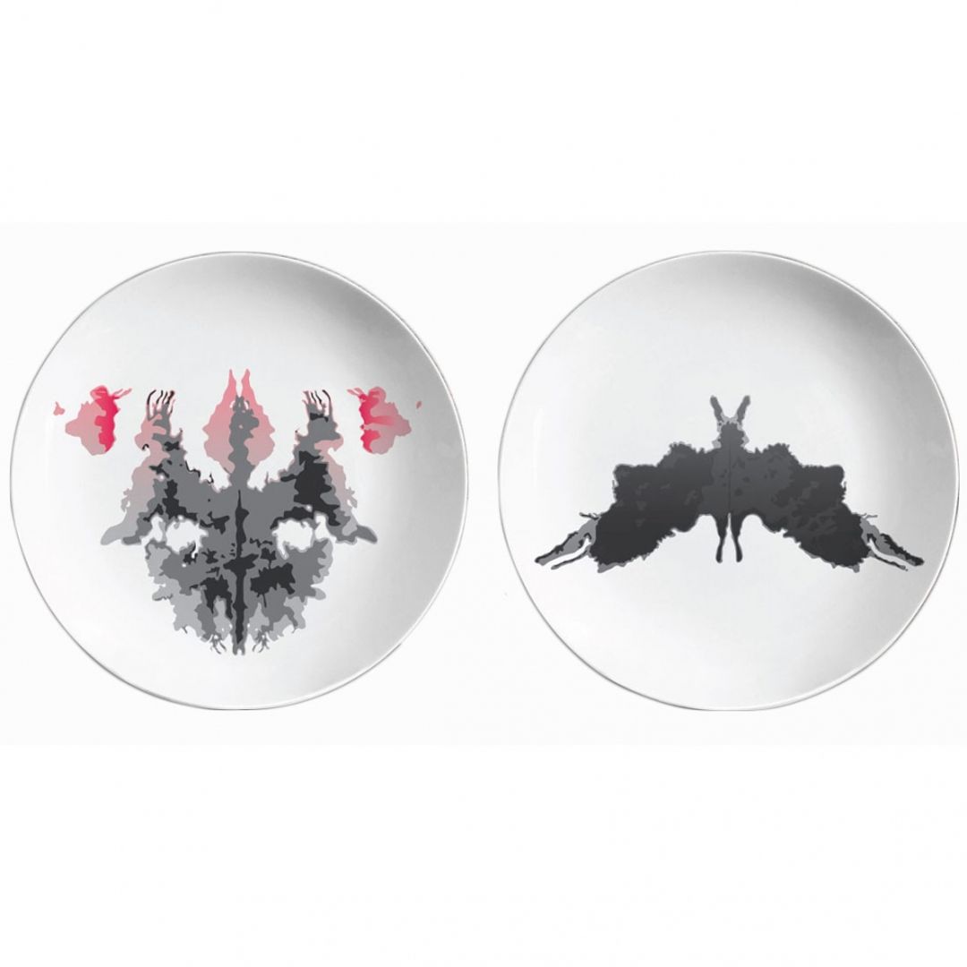 Набор тарелок Ужин С Роршахом Набор тарелок Ужин С Роршахом