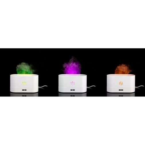 Увлажнитель-ароматизатор с имитацией пламени Fuego ver.2 (белый)