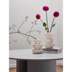 Ваза Riverstone, 20 см, жемчужно-серая