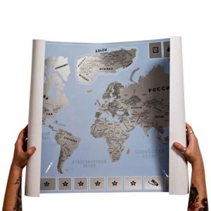 Скретч-карта горнолыжных курортов мира SnowMap