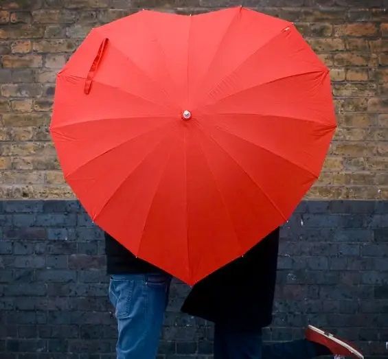 Зонт для влюбленных Сердце