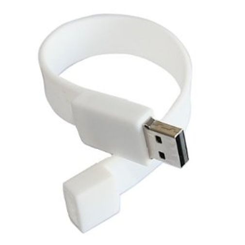 Флешка Браслет Белый 2 Гб