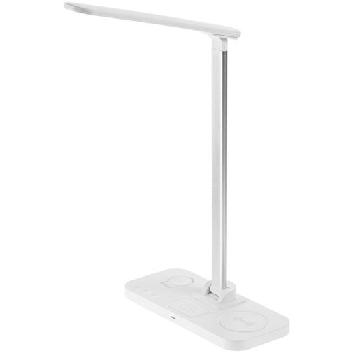 Настольная лампа с беспроводной зарядкой Power Light (белый)