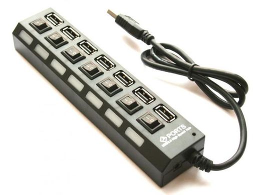 USB Хаб 7 портов с кнопками вкл\выкл USB Хаб 7 портов с кнопками вкл\выкл