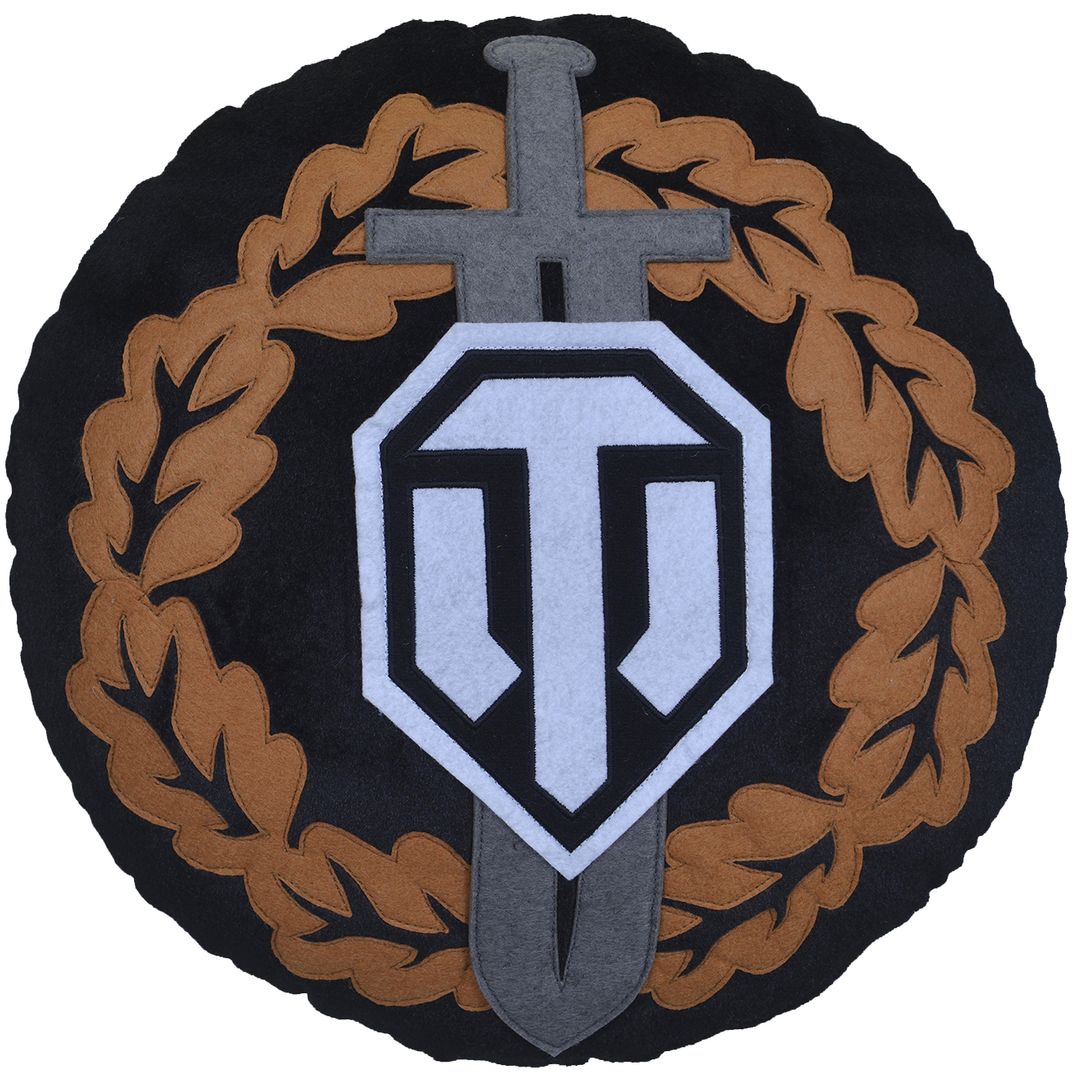 Подушка круглая World of Tanks Награда воина Подушка круглая World of Tanks Награда воина