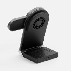 Складная станция беспроводной зарядки transForm (серый металлик)