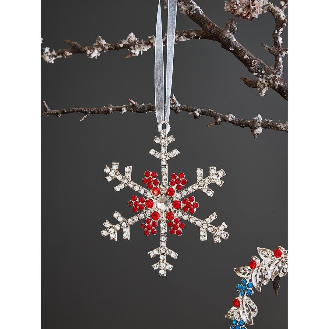 Набор елочных украшений Christmas diamonds из коллекции New Year Essential, 4 шт.