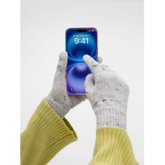 Перчатки сенсорные Spotti Senso (светло-серые)