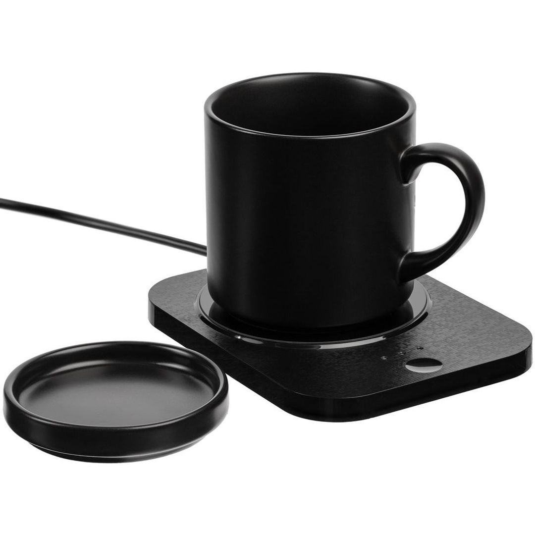 Кружка с подогревом и беспроводной зарядкой Dual Base Plus (Черная) Кружка с подогревом и беспроводной зарядкой Dual Base Plus (Черная)