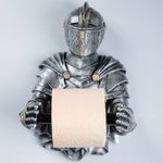 Держатель для туалетной бумаги Рыцарь (серебристый)