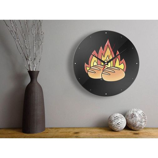 Часы настенные Булки горят Часы настенные Булки горят