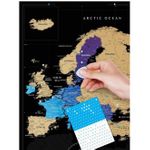 Скретч-карта Европы Travel Map Black Europe (на английском)