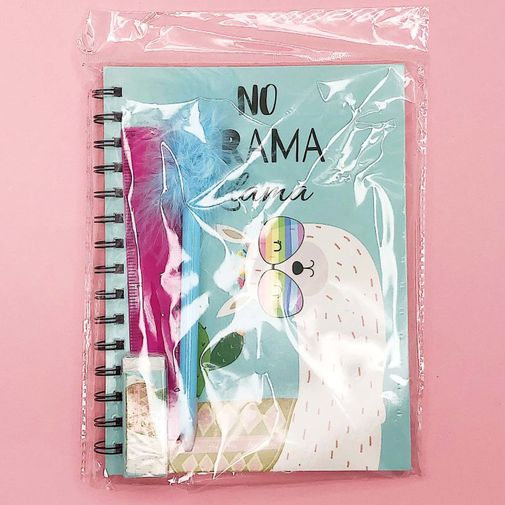 Канцелярский набор Лама Pink lama