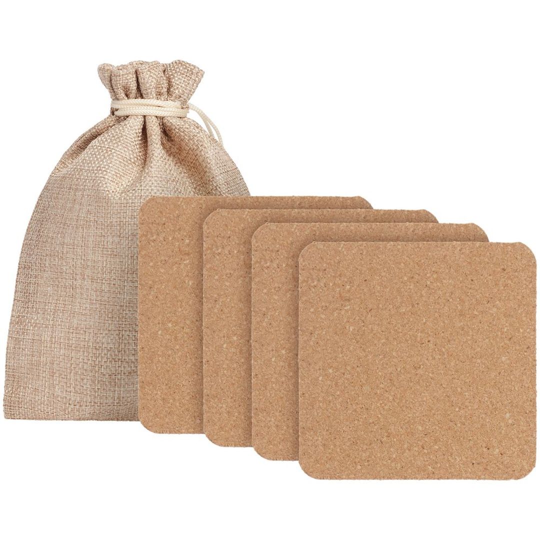 Набор из 4 костеров Suberic (Квадрат)