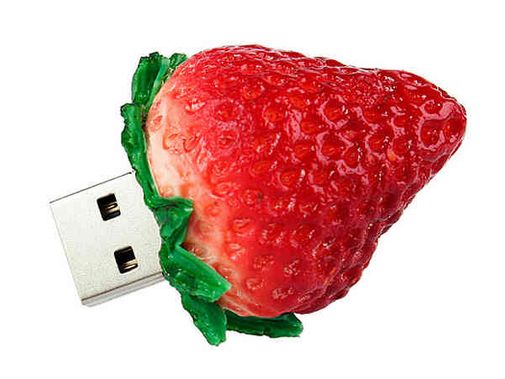 Флешка Клубничка Объемная 4 Гб