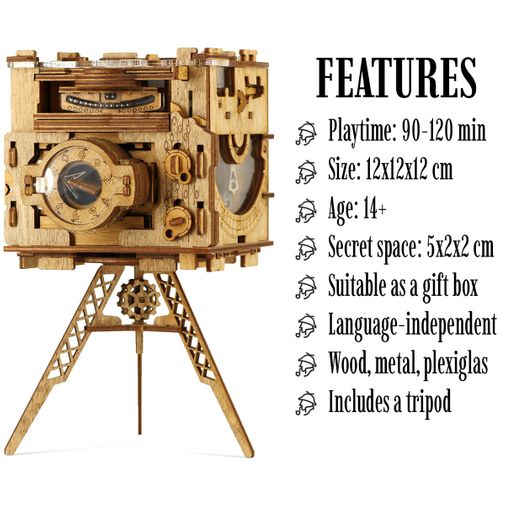 Квест-шкатулка Квестбокс: Фотоаппарат Шерлока Холмса (оригинал!) Квест-шкатулка Квестбокс: Фотоаппарат Шерлока Холмса (оригинал!)