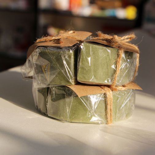 Мыло ручной работы Спирулиновое (50 г)