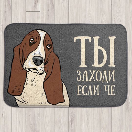 Коврик для входной двери Ты заходи если че!