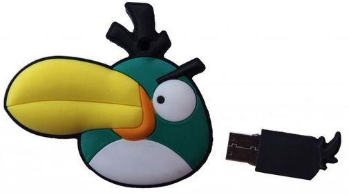 Флешка Angry Birds Зеленая птичка 4 Гб
