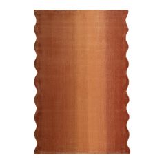 Ковер из шерсти Over Horizon терракотового цвета из коллекции Trendy Ruffles, 120x180 см