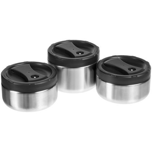 Термос для еды Jiayi в термочехле (Черный)