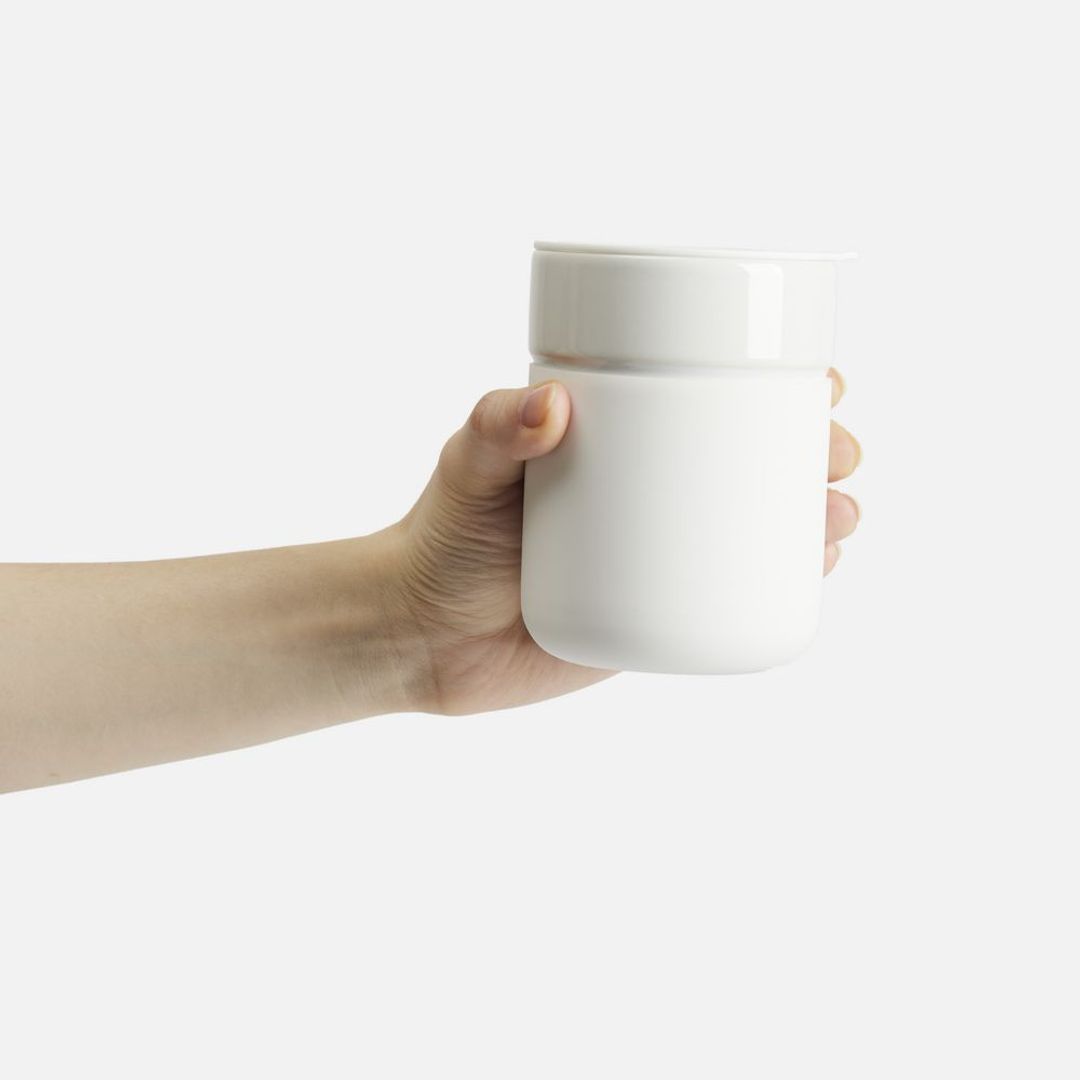 Кружка Nabo с силиконовым держателем (белый) Кружка Nabo с силиконовым держателем (белый)