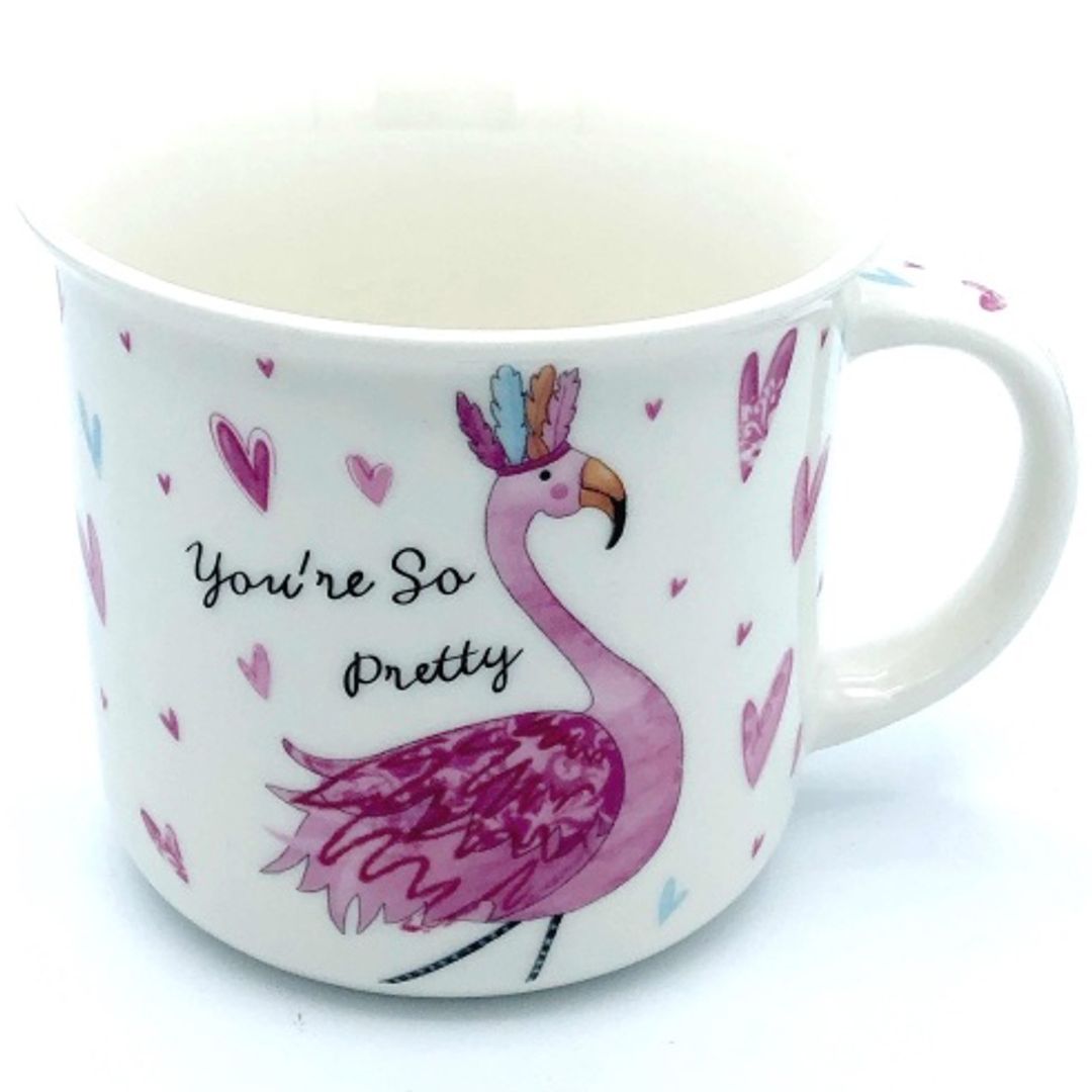Кружка в подарочной упаковке Фламинго