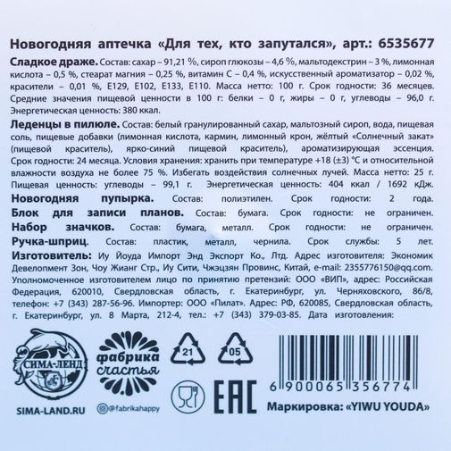 Новогодняя аптечка Для тех, кто запутался Новогодняя аптечка Для тех, кто запутался
