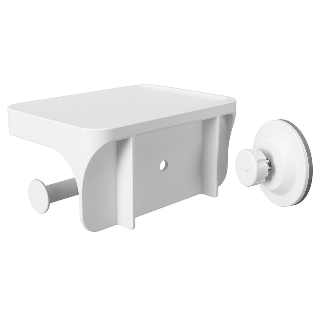 Держатель для туалетной бумаги с полочкой Flex Держатель для туалетной бумаги с полочкой Flex