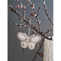 Набор елочных украшений Christmas pearls из коллекции New Year Essential, 4 шт.