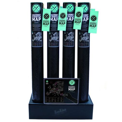 Скретч-карта Европы Гурман Gourmet Scratch Map