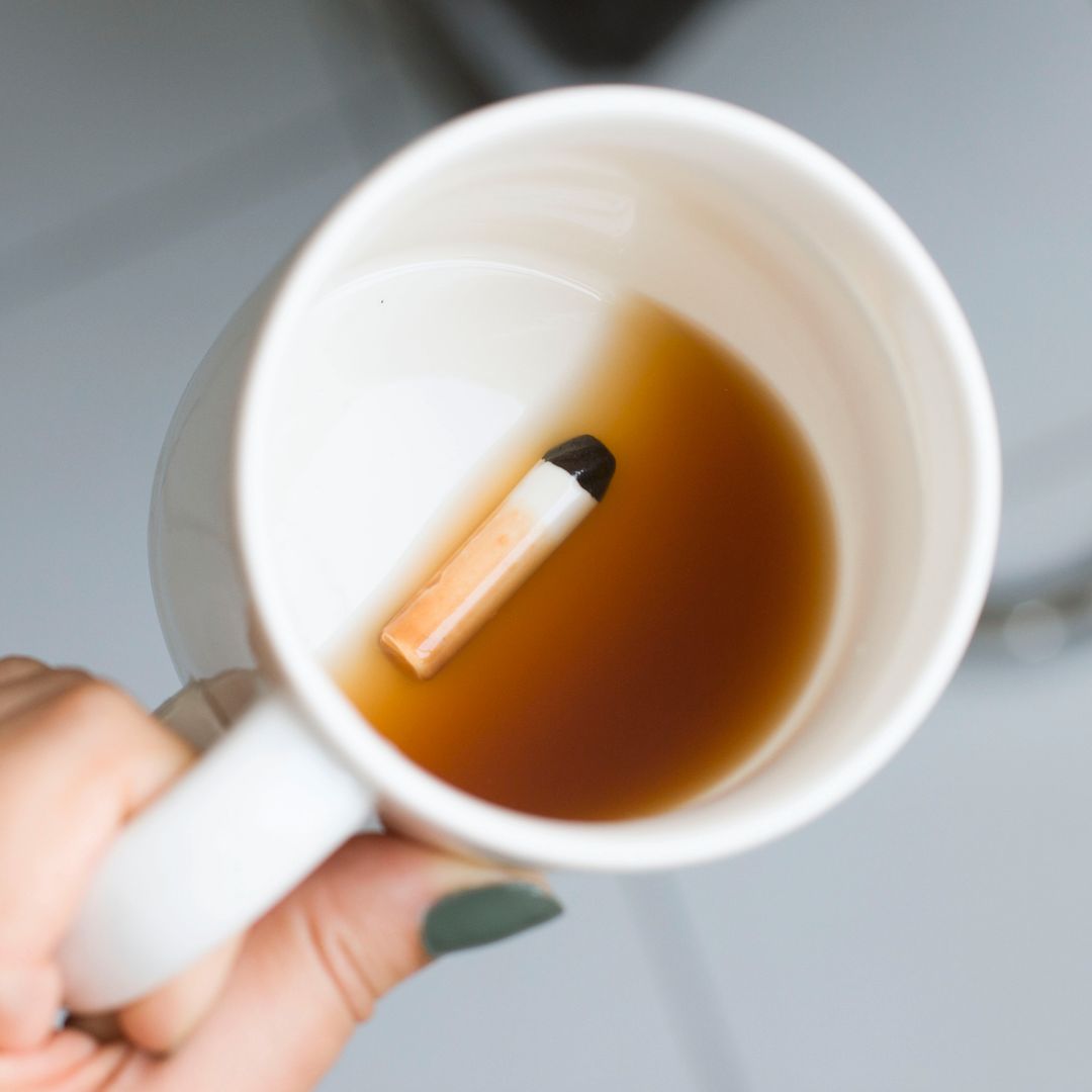 Кружка с сюрпризом на дне Сигарета Cigarette Butt Mug