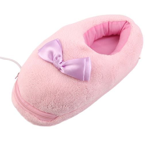 Тапочки с подогревом от USB С бантиком Тапочки с подогревом от USB С бантиком