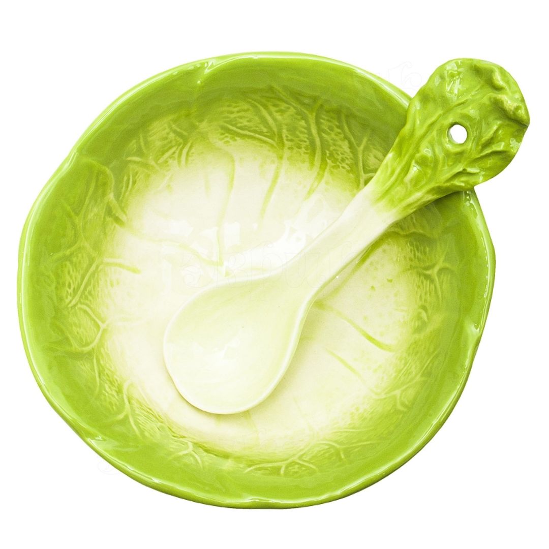 Салатница с ложкой Салат