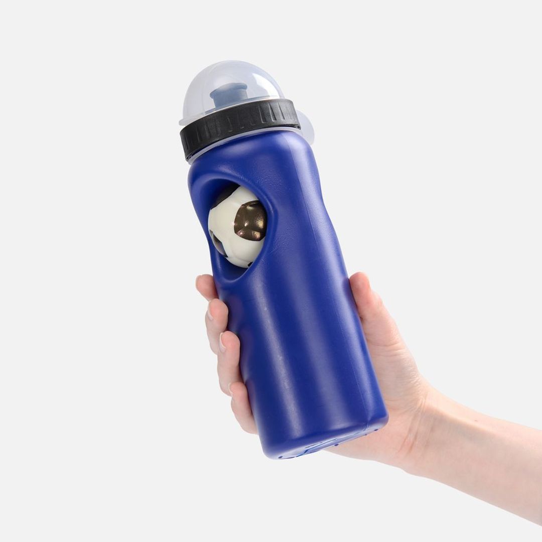 Бутылка с антистрессом Footballer (синий)