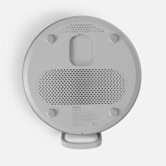 Bluetooth-колонка с беспроводной зарядкой и часами netEnergy (серый)