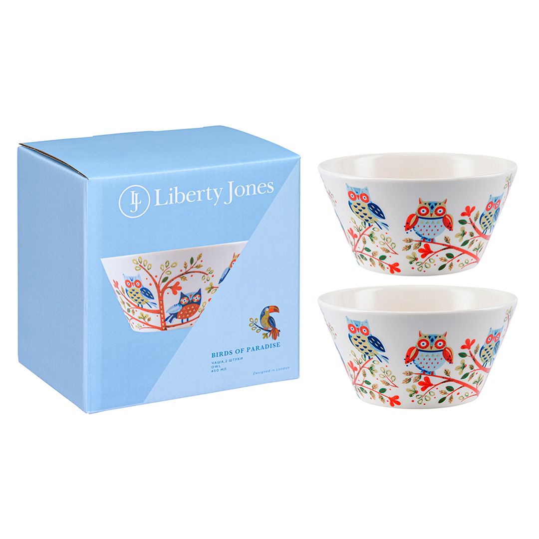 Набор чаш Owl из коллекции Birds of Paradise (450 мл) Набор чаш Owl из коллекции Birds of Paradise (450 мл)