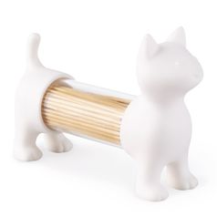Емкость для соли, перца или зубочисток Cat (Черный) (Белый)