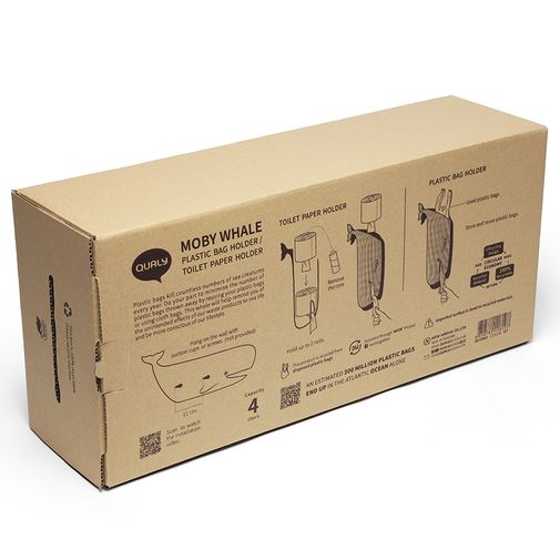 Держатель для пакетов и туалетной бумаги Moby Whale Держатель для пакетов и туалетной бумаги Moby Whale