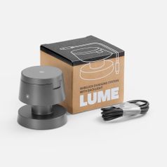 Станция беспроводной зарядки с подсветкой Lume (серый)