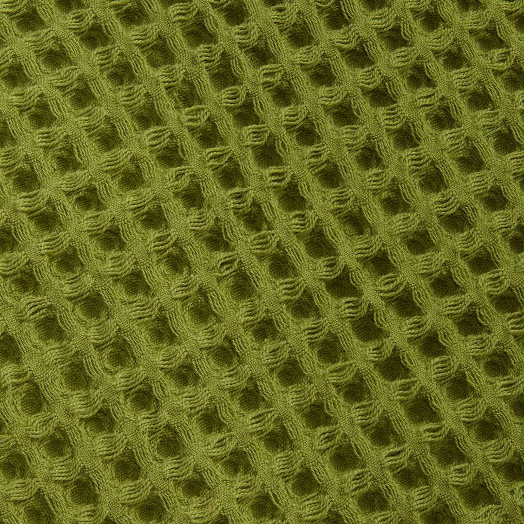 Плед вафельный Elenglect (зеленый)