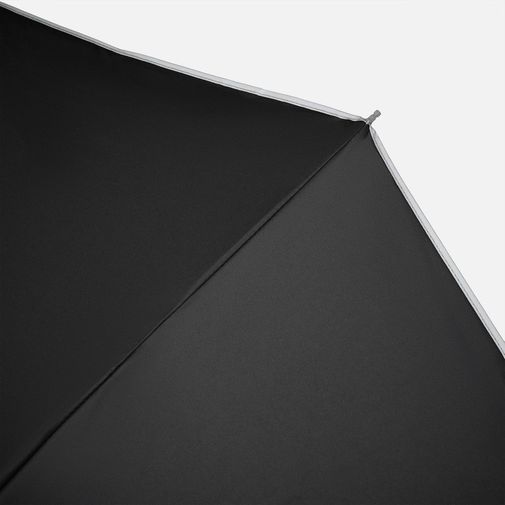 Зонт обратного сложения с ручкой-карабином Foldberry (черный)