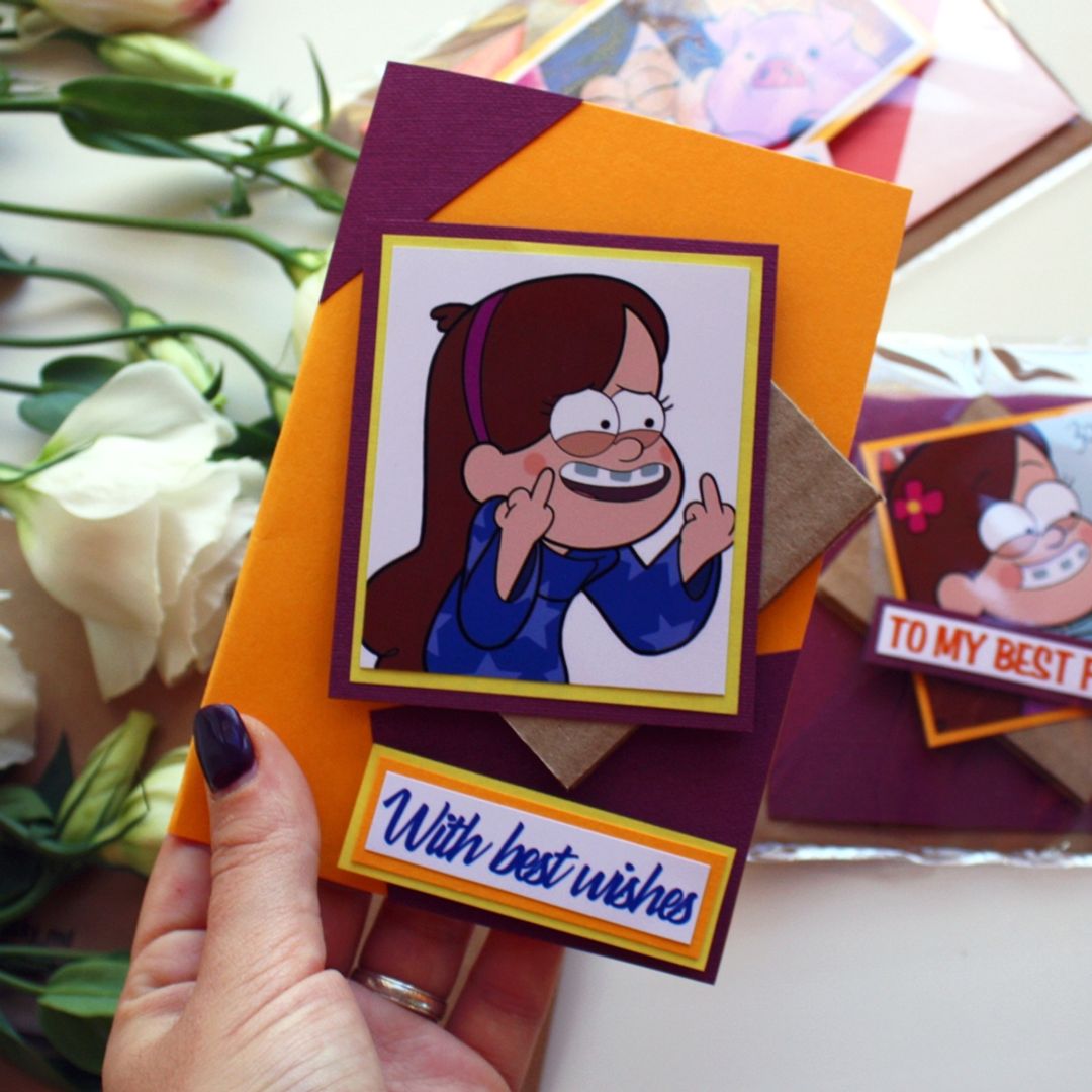 Открытка Gravity Falls Мэйбл Небольшой формат Открытка Gravity Falls Мэйбл Небольшой формат