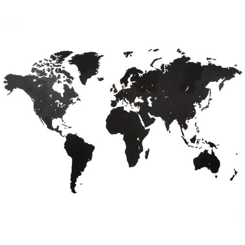 Декоративная Карта мира Wall Decoration Black GIANT