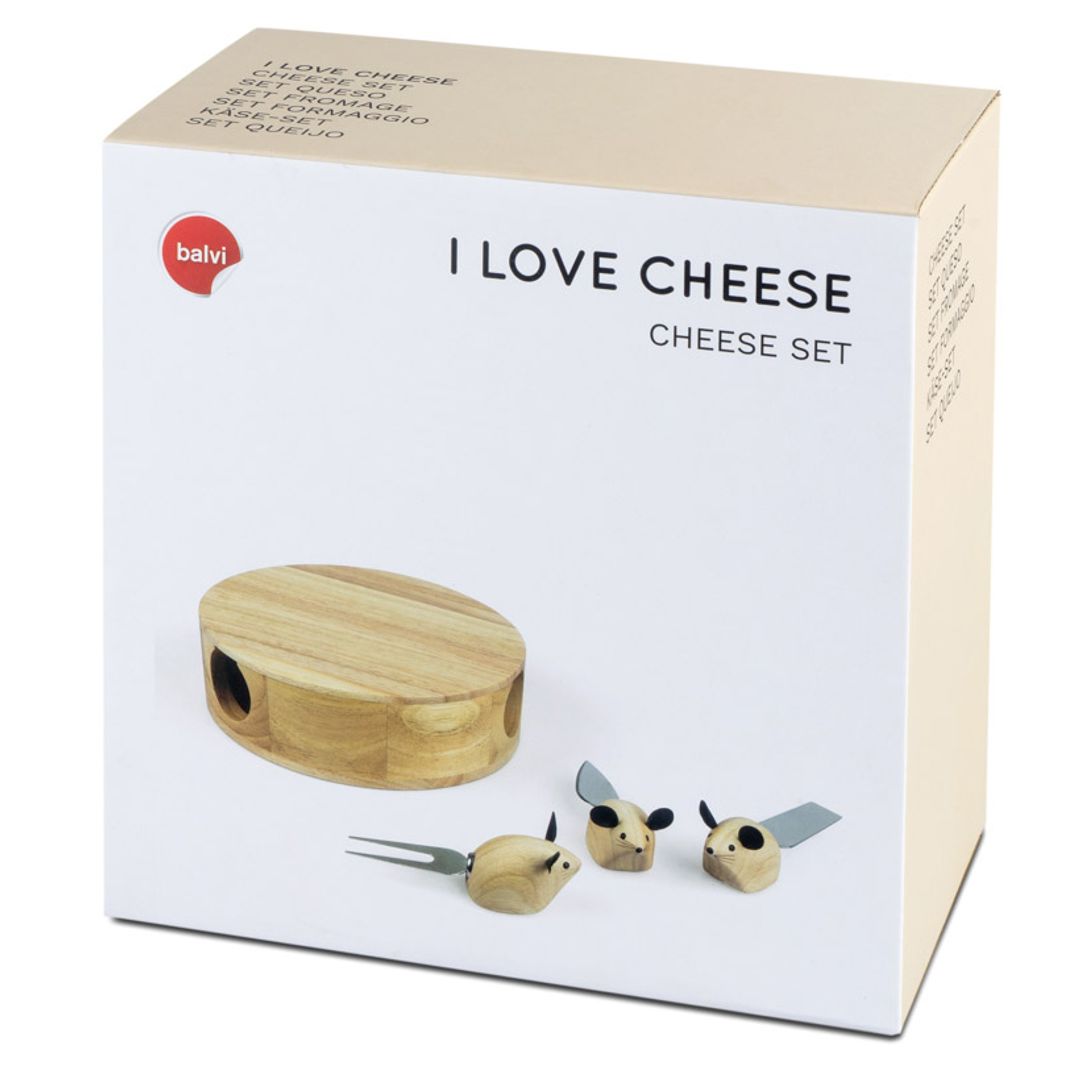 Набор доски и приборов для сыра I Love Cheese Набор доски и приборов для сыра I Love Cheese