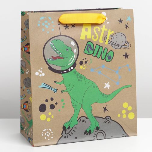 Подарочный пакет Astro Dino (23 х 27 х 12 см)