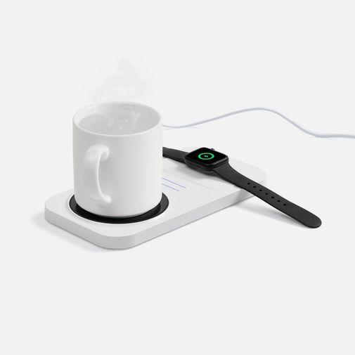 Беспроводное зарядное устройство с подогревом кружки Hot Task (Белая)