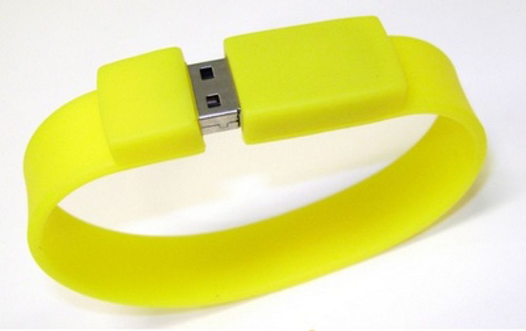 Флешка Браслет Желтый 2 Гб