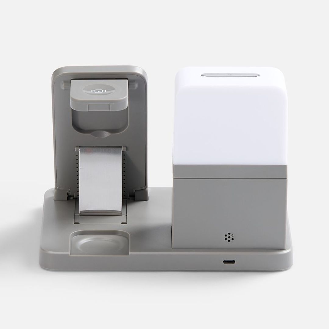 Зарядная станция с электронными часами и подсветкой Large Charge ver.3 (серый)